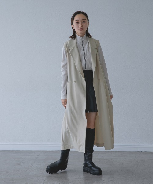 JEANASIS（ジーナシス）の「フロントZIPリブプルオーバー/216107（ニット/セーター・レディース・ブラック/グリーン/アイボリー・FREE）」の17枚目の写真