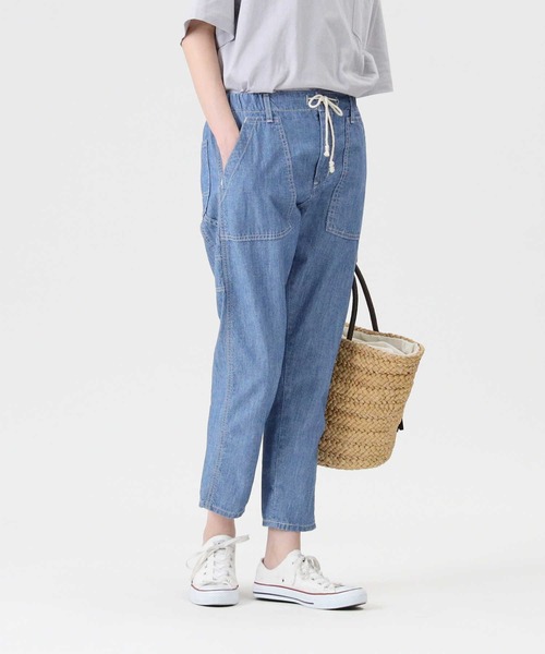 Lee(リー)の「【Lee】イージーパンツ(その他パンツ・レディース・ライトインディゴブルー・L)」の7枚目の写真