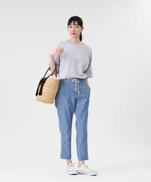 Lee(リー)の「【Lee】イージーパンツ(その他パンツ・レディース・ライトインディゴブルー・L)」の8枚目の写真