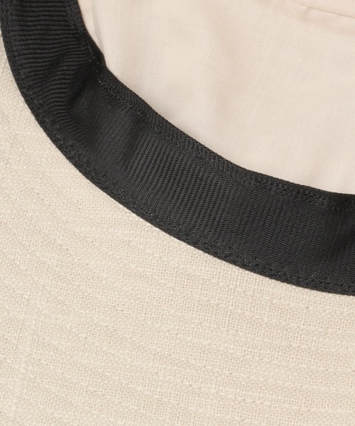 BAYFLOW(ベイフロー)の「コットンリネンフリンジハット(ハット・レディース・カーキ/ナチュラル・FREE)」の9枚目の写真