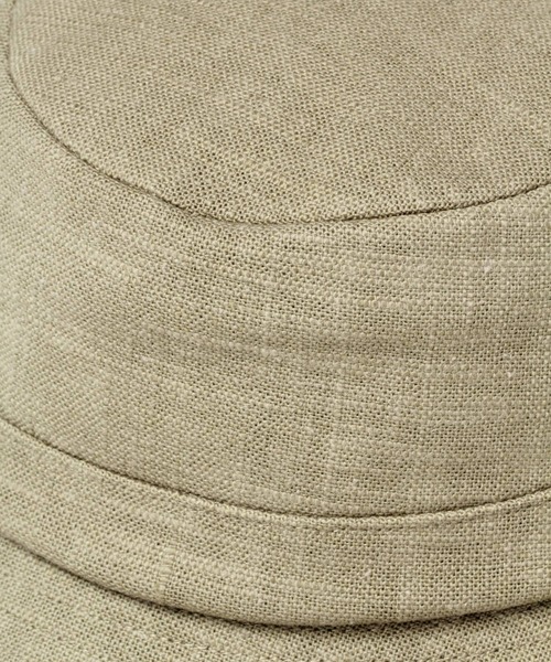 BAYFLOW(ベイフロー)の「コットンリネンフリンジハット(ハット・レディース・カーキ/ナチュラル・FREE)」の8枚目の写真