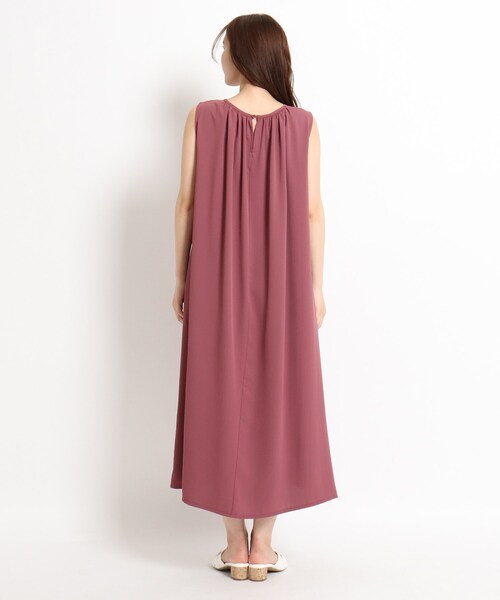 grove（グローブ）の「◆【S-LL】とろりんギャザーロングワンピース（ワンピース・レディース・ブラック/オリーブ/マスタード/パープル系4・01/02/03/04）」の11枚目の写真