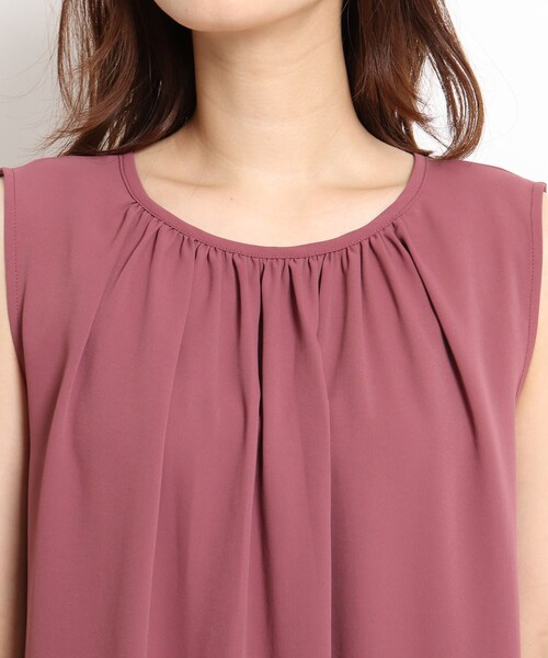 grove（グローブ）の「◆【S-LL】とろりんギャザーロングワンピース（ワンピース・レディース・ブラック/オリーブ/マスタード/パープル系4・01/02/03/04）」の12枚目の写真