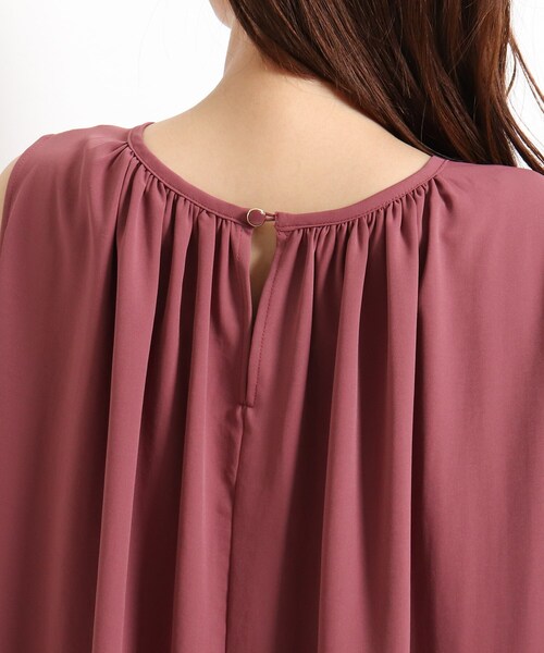 grove（グローブ）の「◆【S-LL】とろりんギャザーロングワンピース（ワンピース・レディース・ブラック/オリーブ/マスタード/パープル系4・01/02/03/04）」の13枚目の写真