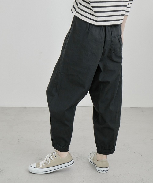 Fashion Letter（ファッションレター）の「ルーズサルエルチノパンツ ゆったり 大きいサイズ（チノパンツ・レディース・ベージュ/ブラック/カーキ・4L/M/3L/L/LL）」の6枚目の写真