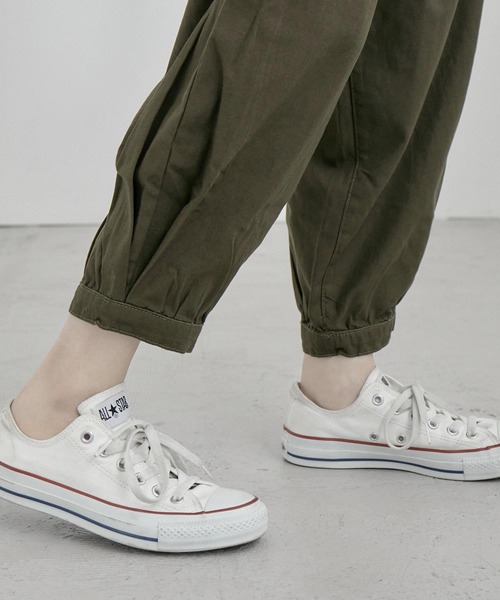 Fashion Letter（ファッションレター）の「ルーズサルエルチノパンツ ゆったり 大きいサイズ（チノパンツ・レディース・ベージュ/ブラック/カーキ・4L/M/3L/L/LL）」の19枚目の写真