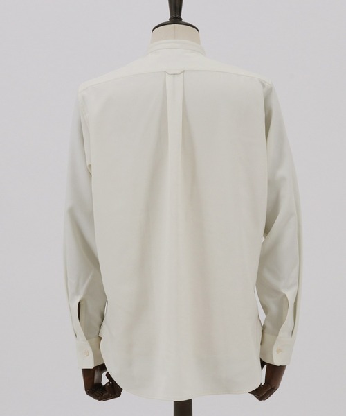 CAMBIO（カンビオ）の「ms4746-ストレッチツイルバンドカラーシャツ（シャツ/ブラウス・メンズ・ベージュ/アイボリー・M/LL/L）」の16枚目の写真