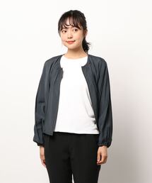 PICCIN | ドロスト付きノーカラーブルゾン(ブルゾン)