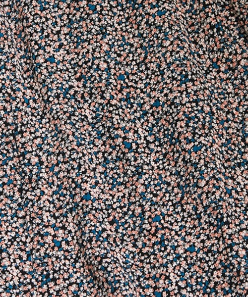 cardo fabrica（カルドファブリカ）の「●レーヨンデシン小花プリント  後ろギャザースカート（スカート・レディース・ブラック/マスタード・FREE）」の9枚目の写真