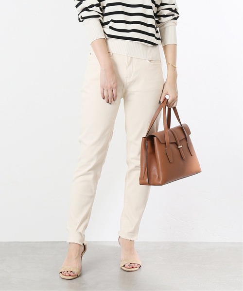 La TOTALITE(ラトータリテ)の「【HEALTHY DENIM/ヘルシーデニム】H.Salt Fringe【手洗い可能】◆(デニムパンツ・レディース・ブルー/ベージュ/ナチュラル・34/36/38/32)」の3枚目の写真