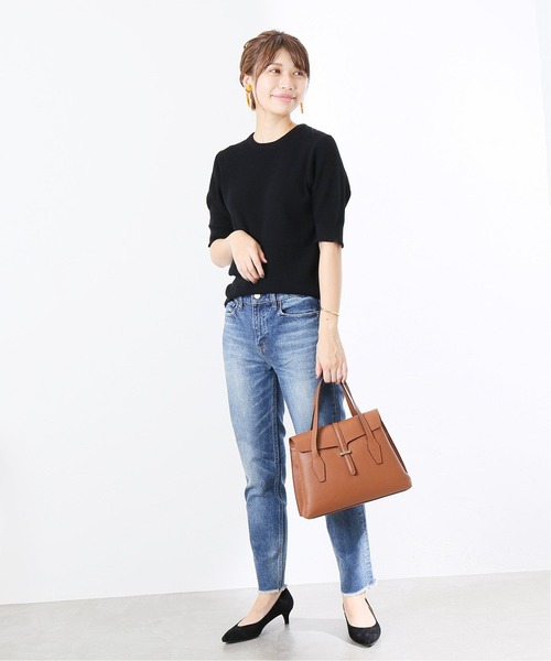 La TOTALITE(ラトータリテ)の「【HEALTHY DENIM/ヘルシーデニム】H.Salt Fringe【手洗い可能】◆(デニムパンツ・レディース・ブルー/ベージュ/ナチュラル・34/36/38/32)」の6枚目の写真