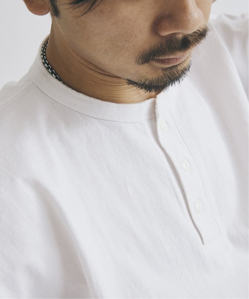 Healthknit(ヘルスニット)の「【Healthknit×JOURNAL STANDARD/ヘルスニット】別注 Henry neck FAT Tシャツ(Tシャツ/カットソー・メンズ・ホワイト/グレー・LARGE/MEDIUM)」の21枚目の写真