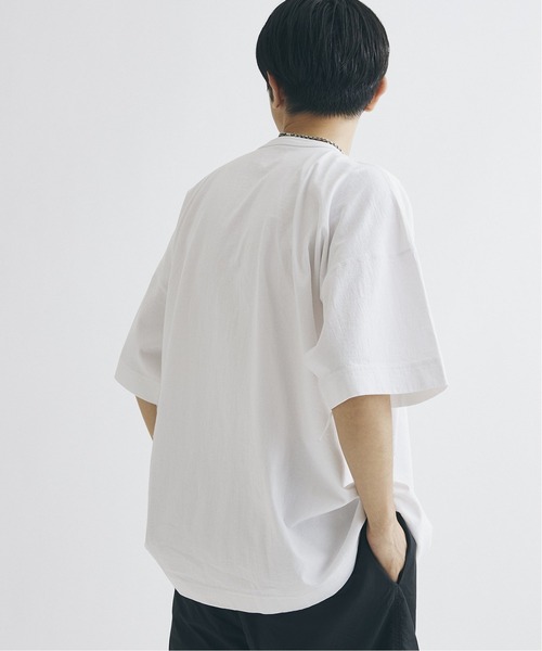 Healthknit(ヘルスニット)の「【Healthknit×JOURNAL STANDARD/ヘルスニット】別注 Henry neck FAT Tシャツ(Tシャツ/カットソー・メンズ・ホワイト/グレー・LARGE/MEDIUM)」の8枚目の写真