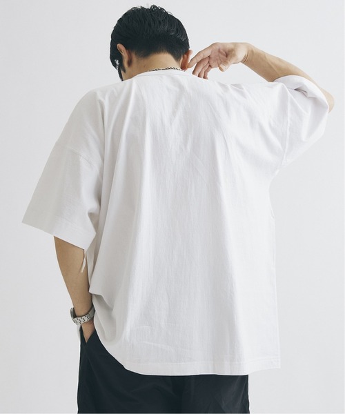 Healthknit(ヘルスニット)の「【Healthknit×JOURNAL STANDARD/ヘルスニット】別注 Henry neck FAT Tシャツ(Tシャツ/カットソー・メンズ・ホワイト/グレー・LARGE/MEDIUM)」の18枚目の写真