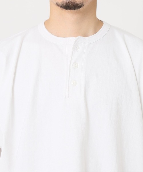 Healthknit(ヘルスニット)の「【Healthknit×JOURNAL STANDARD/ヘルスニット】別注 Henry neck FAT Tシャツ(Tシャツ/カットソー・メンズ・ホワイト/グレー・LARGE/MEDIUM)」の22枚目の写真