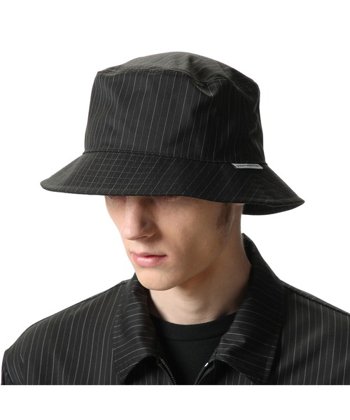 uniform experiment（ユニフォームエクスペリメント）の「PIN STRIPED HAT（ハット・メンズ・チャコールグレー/ブラック・FREE）」の3枚目の写真