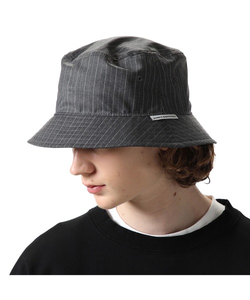 uniform experiment（ユニフォームエクスペリメント）の「PIN STRIPED HAT（ハット・メンズ・チャコールグレー/ブラック・FREE）」の12枚目の写真