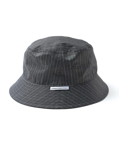 uniform experiment（ユニフォームエクスペリメント）の「PIN STRIPED HAT（ハット・メンズ・チャコールグレー/ブラック・FREE）」の6枚目の写真