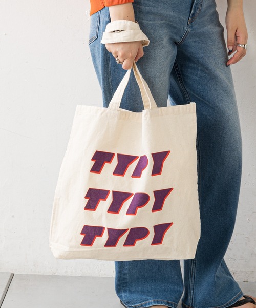 CIAOPANIC TYPY（チャオパニックティピー）の「TYPY×3トート（トートバッグ・レディース・パープル/イエロー/オレンジ/ブルー/グリーン・ONE SIZE）」の3枚目の写真