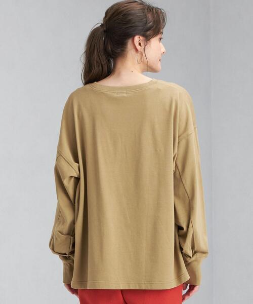 green label relaxing（グリーンレーベルリラクシング）の「ソデ コンシャス デザイン プルオーバー カットソー（Tシャツ/カットソー・レディース・ブラック/ベージュ/オフホワイト/ライム・FREE）」の16枚目の写真