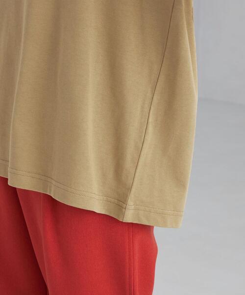 green label relaxing（グリーンレーベルリラクシング）の「ソデ コンシャス デザイン プルオーバー カットソー（Tシャツ/カットソー・レディース・ブラック/ベージュ/オフホワイト/ライム・FREE）」の13枚目の写真