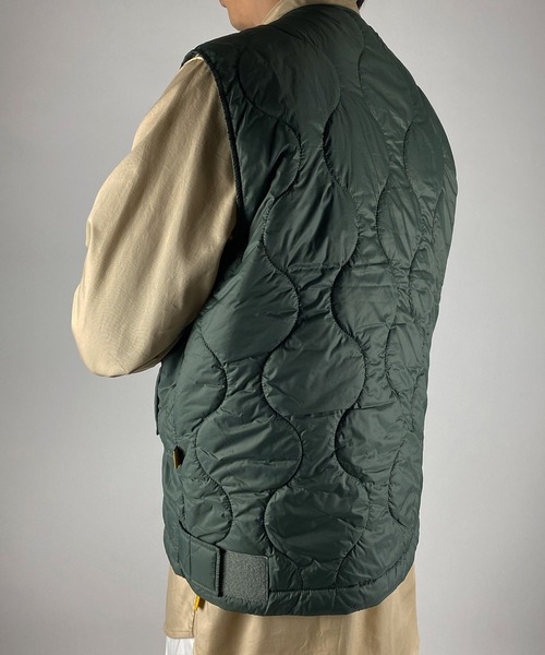 NUMBER (N)INE(ナンバーナイン)の「2WAY QUILTING VEST / 2WAY キルティング ベスト(ベスト・メンズ・ブラック/オリーブ・4/2/3)」の16枚目の写真