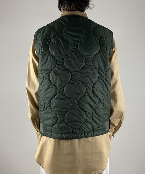 NUMBER (N)INE(ナンバーナイン)の「2WAY QUILTING VEST / 2WAY キルティング ベスト(ベスト・メンズ・ブラック/オリーブ・4/2/3)」の3枚目の写真