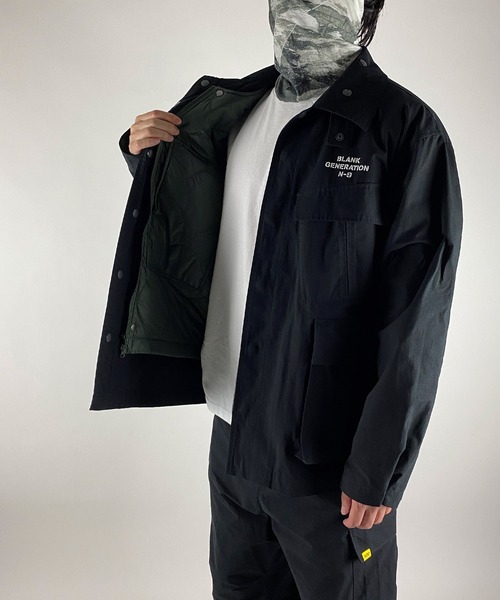 NUMBER (N)INE(ナンバーナイン)の「2WAY QUILTING VEST / 2WAY キルティング ベスト(ベスト・メンズ・ブラック/オリーブ・4/2/3)」の11枚目の写真