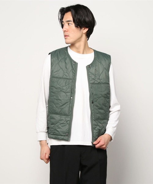 NUMBER (N)INE(ナンバーナイン)の「2WAY QUILTING VEST / 2WAY キルティング ベスト(ベスト・メンズ・ブラック/オリーブ・4/2/3)」の4枚目の写真