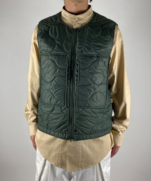NUMBER (N)INE(ナンバーナイン)の「2WAY QUILTING VEST / 2WAY キルティング ベスト(ベスト・メンズ・ブラック/オリーブ・4/2/3)」の22枚目の写真
