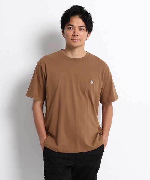 TAKEO KIKUCHI（タケオキクチ）の「◆NEW TRADロゴ バックプリント オーバーサイズTシャツ（Tシャツ/カットソー・メンズ・ホワイト/ブラック/キャメル・02/03/04）」の3枚目の写真
