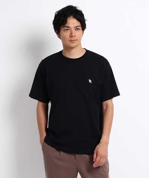 TAKEO KIKUCHI（タケオキクチ）の「◆NEW TRADロゴ バックプリント オーバーサイズTシャツ（Tシャツ/カットソー・メンズ・ホワイト/ブラック/キャメル・02/03/04）」の2枚目の写真