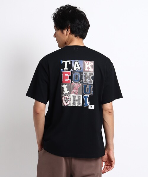 TAKEO KIKUCHI（タケオキクチ）の「◆NEW TRADロゴ バックプリント オーバーサイズTシャツ（Tシャツ/カットソー・メンズ・ホワイト/ブラック/キャメル・02/03/04）」の4枚目の写真