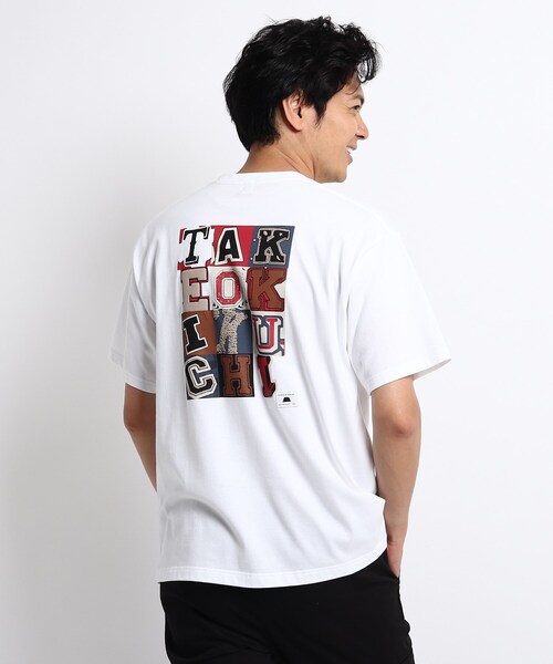TAKEO KIKUCHI（タケオキクチ）の「◆NEW TRADロゴ バックプリント オーバーサイズTシャツ（Tシャツ/カットソー・メンズ・ホワイト/ブラック/キャメル・02/03/04）」の8枚目の写真