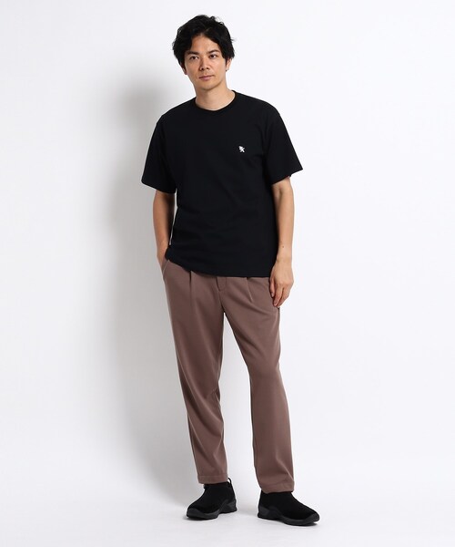 TAKEO KIKUCHI（タケオキクチ）の「◆NEW TRADロゴ バックプリント オーバーサイズTシャツ（Tシャツ/カットソー・メンズ・ホワイト/ブラック/キャメル・02/03/04）」の14枚目の写真