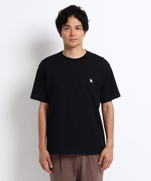 TAKEO KIKUCHI（タケオキクチ）の「◆NEW TRADロゴ バックプリント オーバーサイズTシャツ（Tシャツ/カットソー・メンズ・ホワイト/ブラック/キャメル・02/03/04）」の6枚目の写真