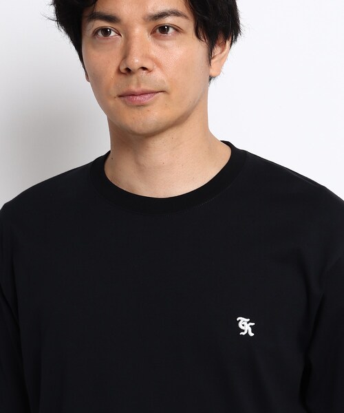TAKEO KIKUCHI（タケオキクチ）の「◆NEW TRADロゴ バックプリント オーバーサイズTシャツ（Tシャツ/カットソー・メンズ・ホワイト/ブラック/キャメル・02/03/04）」の5枚目の写真