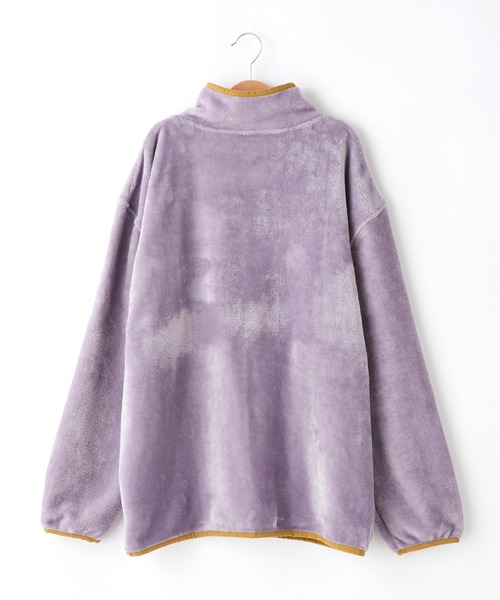 ＆yam（アンドヤム）の「両面シャギーフリーススタンドプルオーバー【親子お揃い/リンクコーデ】（ブルゾン・レディース・ベージュ/ブラック/パープル・FREE）」の20枚目の写真