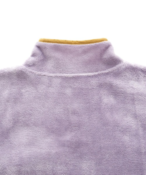 ＆yam（アンドヤム）の「両面シャギーフリーススタンドプルオーバー【親子お揃い/リンクコーデ】（ブルゾン・レディース・ベージュ/ブラック/パープル・FREE）」の10枚目の写真