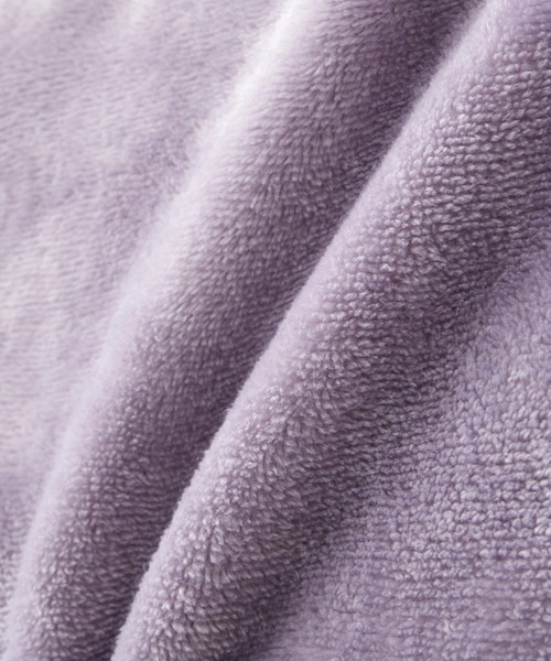 ＆yam（アンドヤム）の「両面シャギーフリーススタンドプルオーバー【親子お揃い/リンクコーデ】（ブルゾン・レディース・ベージュ/ブラック/パープル・FREE）」の14枚目の写真