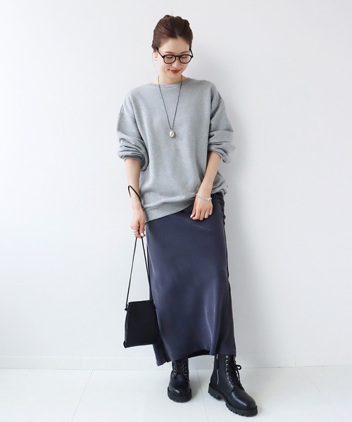 plage(プラージュ)の「キュプラ サテン スカート◆(スカート・レディース・グレー/ホワイト/ネイビー・38/36)」の17枚目の写真