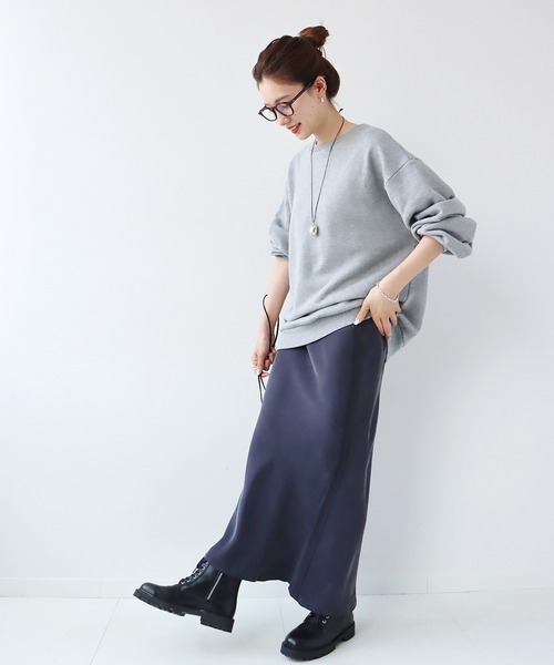 plage(プラージュ)の「キュプラ サテン スカート◆(スカート・レディース・グレー/ホワイト/ネイビー・38/36)」の19枚目の写真