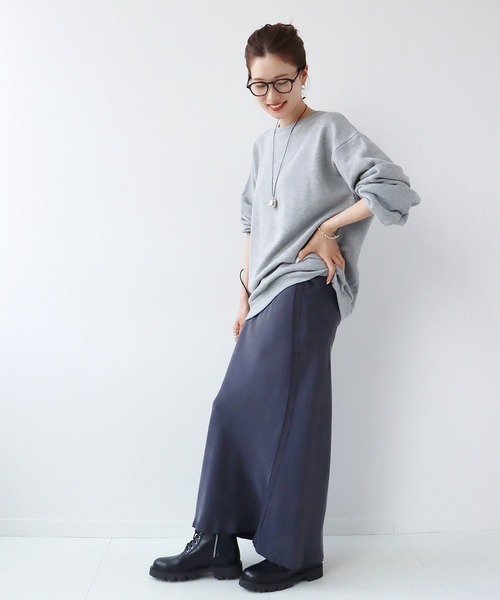 plage(プラージュ)の「キュプラ サテン スカート◆(スカート・レディース・グレー/ホワイト/ネイビー・38/36)」の20枚目の写真