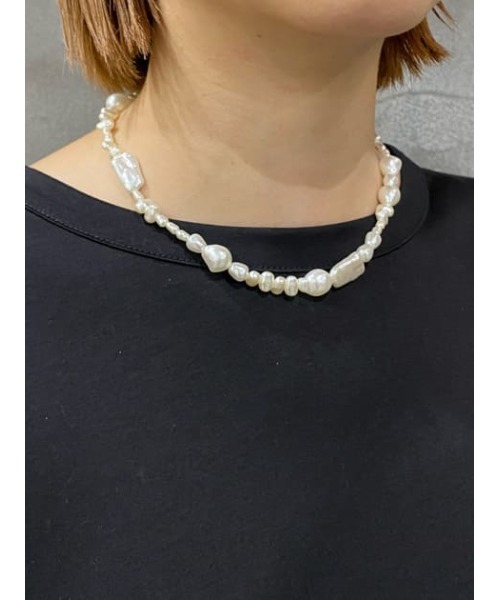 SLY（スライ）の「FAUX PEARL NECKLACE/パールネックレス（ネックレス・レディース・ホワイト・FREE）」の14枚目の写真