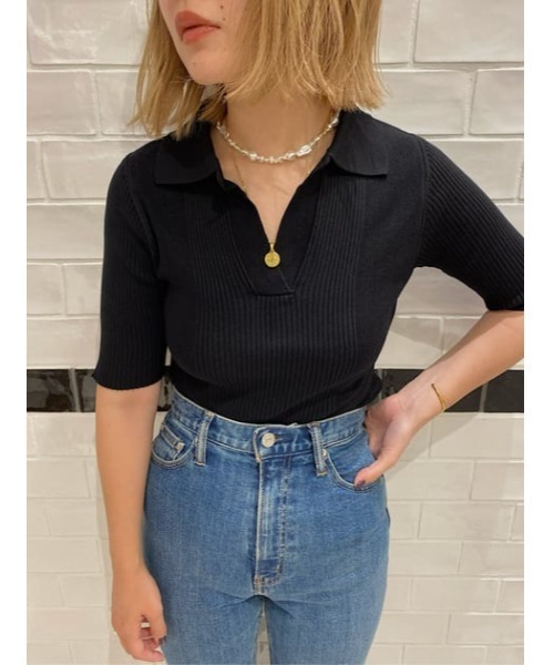 SLY（スライ）の「FAUX PEARL NECKLACE/パールネックレス（ネックレス・レディース・ホワイト・FREE）」の9枚目の写真