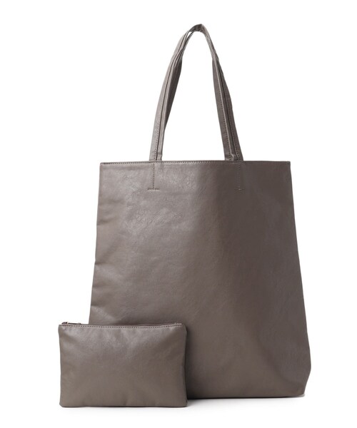 SHOO・LA・RUE（シューラルー）の「◆【洗える】ポーチ付トート（トートバッグ・レディース・パープル系4/ダークブラウン系7/イエロー/ブラック/ベージュ/シルバー/ライトグリーン・00）」の3枚目の写真