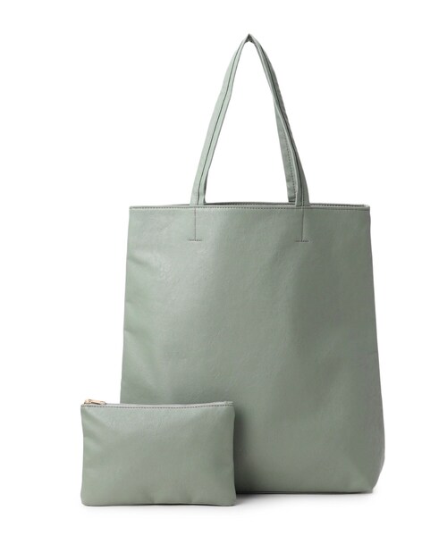 SHOO・LA・RUE（シューラルー）の「◆【洗える】ポーチ付トート（トートバッグ・レディース・パープル系4/ダークブラウン系7/イエロー/ブラック/ベージュ/シルバー/ライトグリーン・00）」の10枚目の写真