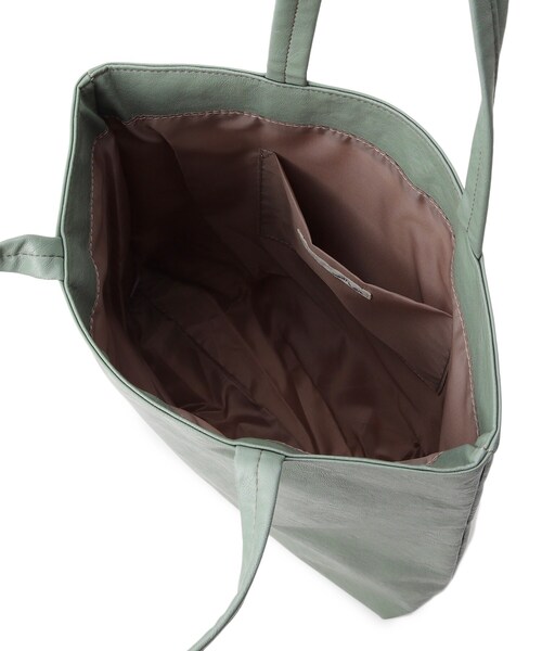 SHOO・LA・RUE（シューラルー）の「◆【洗える】ポーチ付トート（トートバッグ・レディース・パープル系4/ダークブラウン系7/イエロー/ブラック/ベージュ/シルバー/ライトグリーン・00）」の13枚目の写真