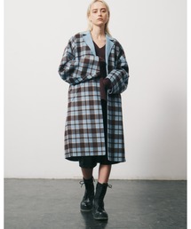 LE CIEL BLEU（ルシェルブルー）の「Big Check Rever Coat（その他
