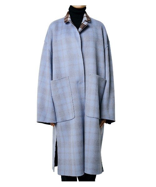 LE CIEL BLEU（ルシェルブルー）の「Big Check Rever Coat（その他